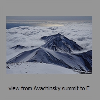 view from Avachinsky summit to E
